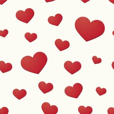 Seamless background with hearts motif N2