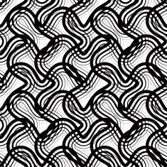 Black and white stripes geometric seamless pattern vector N5