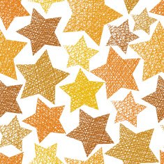 Golden stars seamless pattern vector repeating background