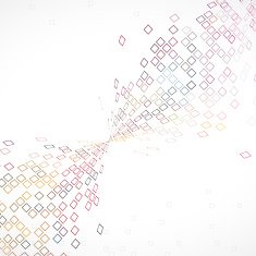 abstract color wave technology check pattern background