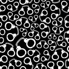 police handcuffs seamless pattern eps10 N2