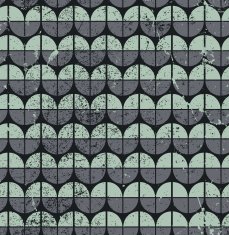 Geometric seamless tiles in retro style vector background N3