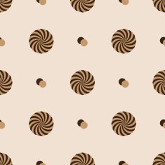 abstract rounded striped circle pattern eps10
