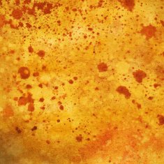 Golden yellow splattered watercolor painting
