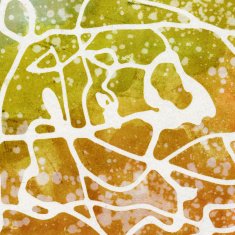 Watercolor background in earth tones with white lines