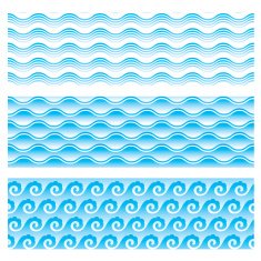 seamlessly sea wave pattern 1