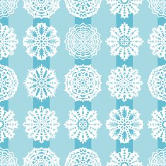 Seamless Christmas pattern with snowflakes N9