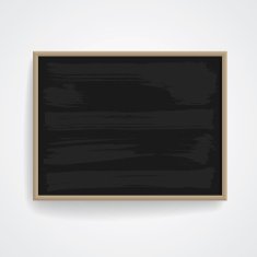 Black Chalkboard With Wooden Frame N6
