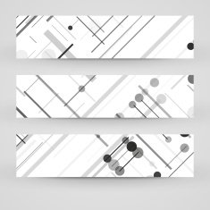 Vector banner set for your design N69