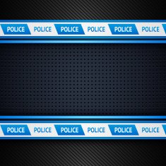 Metallic perforated sheet police background