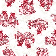 Japanese carp pattern N28