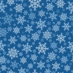 Seamless pattern of snowflakes white on blue N3