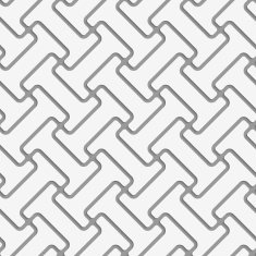 Perforated T shapes grid