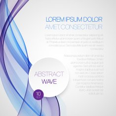 Smoke wave background Vector illustration N6