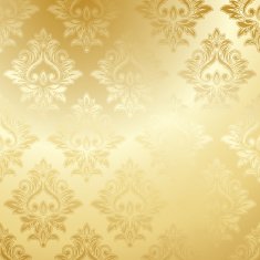 Luxury golden floral wallpaper N4