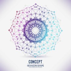 Abstract geometric lattice the scope of molecules