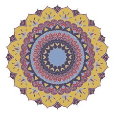 Mandala Round Ornament Pattern N22
