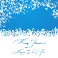 Merry Christmas background with snowflakes N20