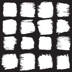 Vector set of grunge brush strokes N15