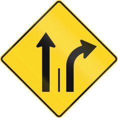 Two Lanes With Right Turn Lane in Canada free image download