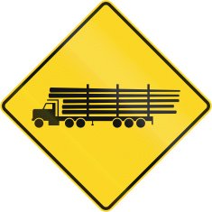 Lumber Truck Crossing in Canada N2
