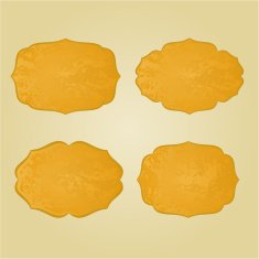 Frames vintage old paper vector