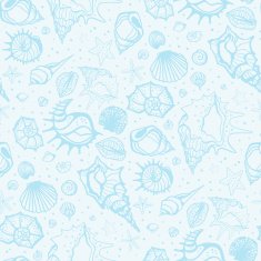 Seamless pattern of Sea shells N21
