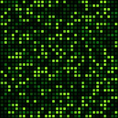 Green squares technology pattern