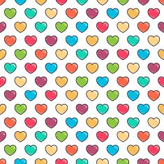 cute colored hearts N2