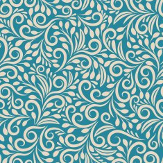 Seamless floral pattern on uniform background N2