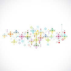 Abstract colorful and creative geometric background vector N3