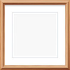 Wooden Frame Square Picture