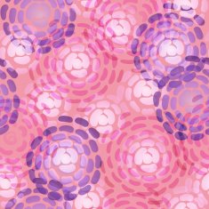 Endless background of pink abstract flowers