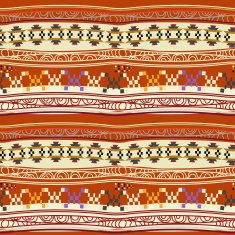 Seamless texture with abstract Mexican pattern