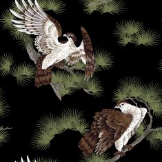 Japanese painting hawk