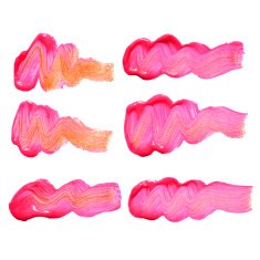 Set of cosmetic texture various shapes stains isolated on white N3