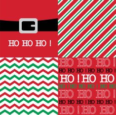 Chevron and stripes with Santa belt illustration design