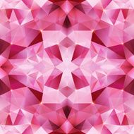 Pink crystal vector abstract seamless pattern