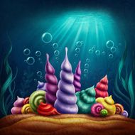 Underwater fantasy kingdom
