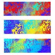 Set watercolor colorful rainbow backgrounds
