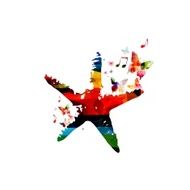 Colorful starfish design