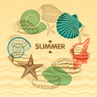 Shell on the waves