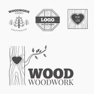 Wood products logo vector N2