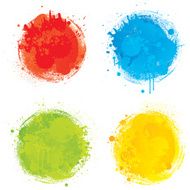 Bright colour splats