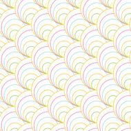 Colorful shell pattern Based on Traditional Japanese Embroidery