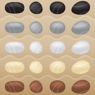 Zen garden stones
