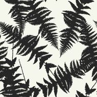Seamless pattern of fern leaves Vector illustration N4