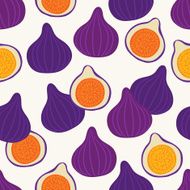 Seamless pattern with figs