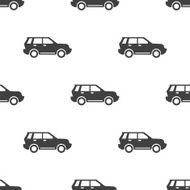 suv vector seamless pattern