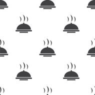 dish vector seamless pattern